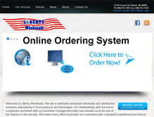 Tablet Screenshot of libertywholesale.com